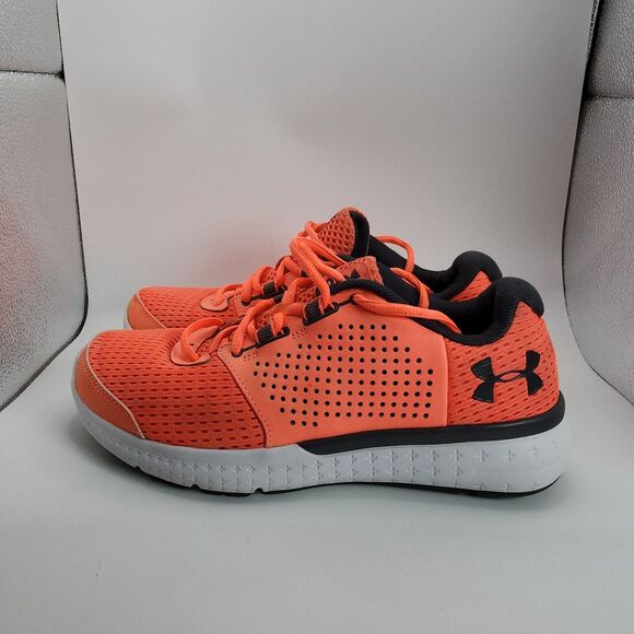 Under Armour Micro G Fuel Shoes Women Size 8 Orange Running Gym Trainer - Picture 5 of 11